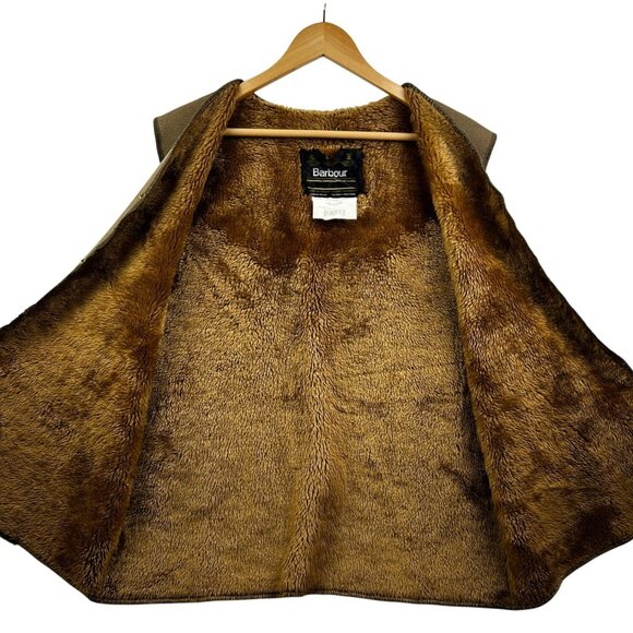 Barbour Fleece Liner Vest Mens Large Brown C42 Outdoor Utility Made in England - Picture 3 of 7